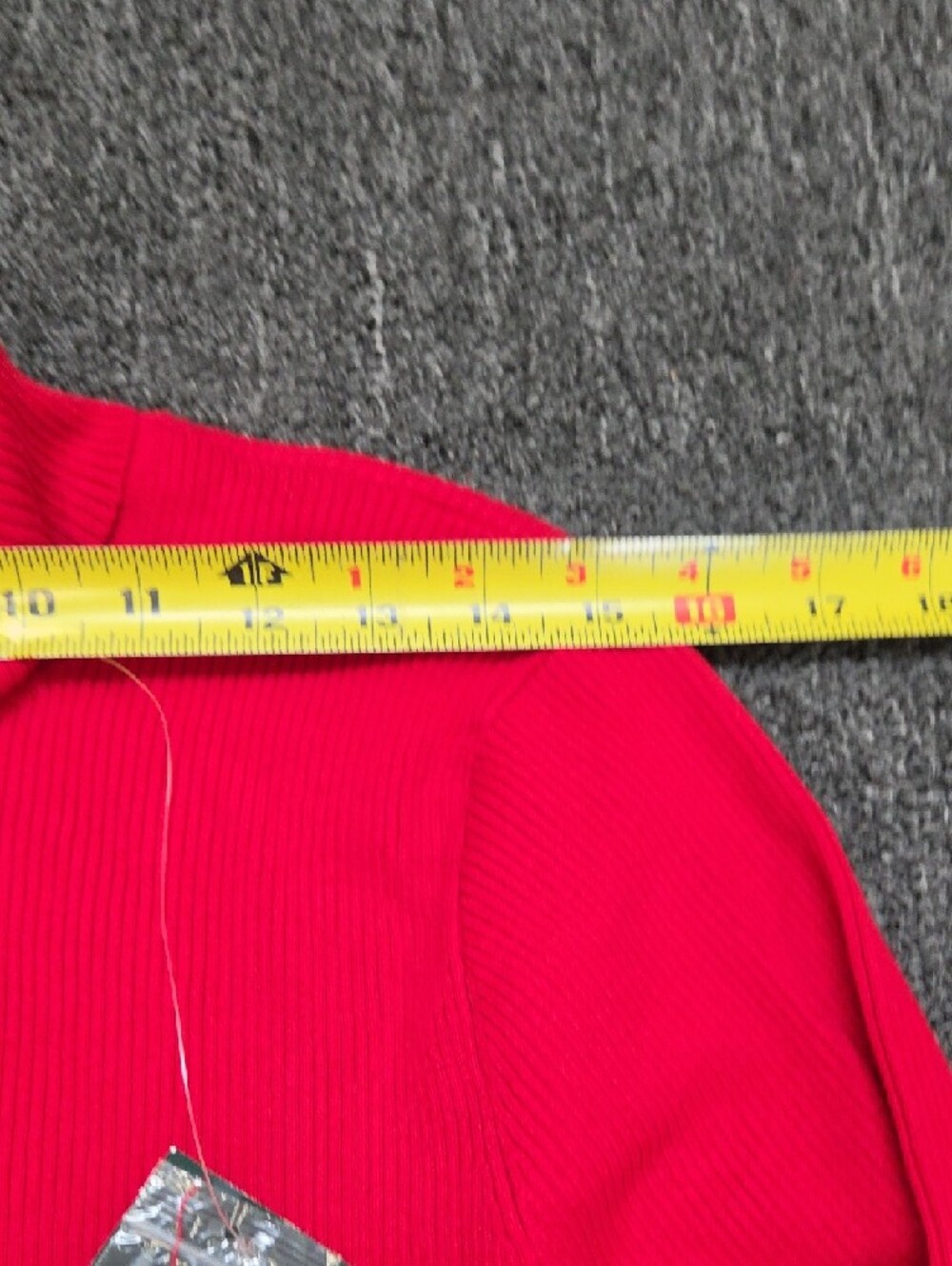 (#3) Ralph Lauren Bright Red Ribbed Turtleneck Sweater - Picture 6 of 7